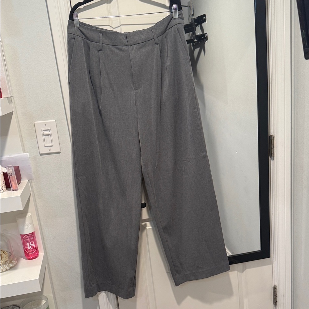 a new day women’s  Gray Dress Pants - Tailored Straight Leg